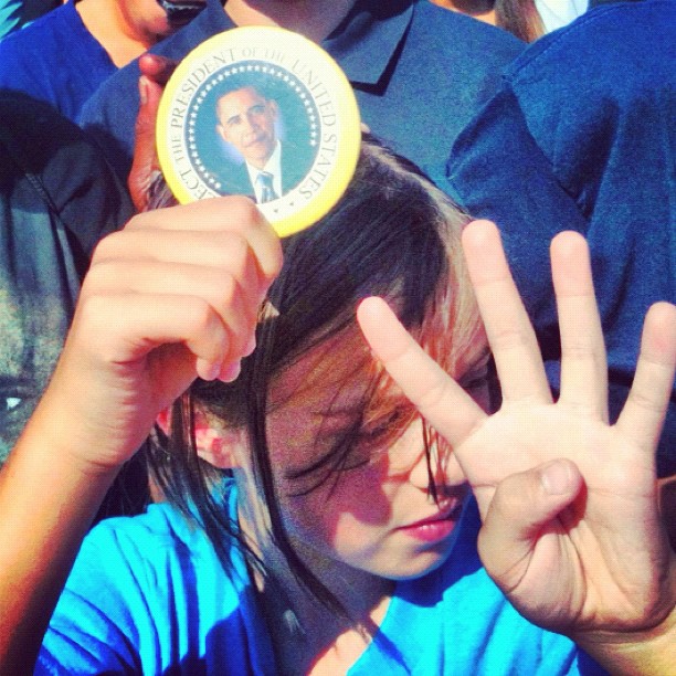 Young Obama Supporter